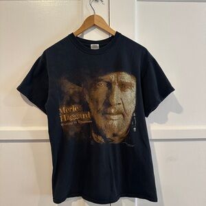 Gildan Black Merle Haggard Graphic Tee